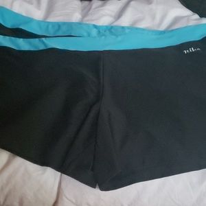 Blua and black nike shorts size xl